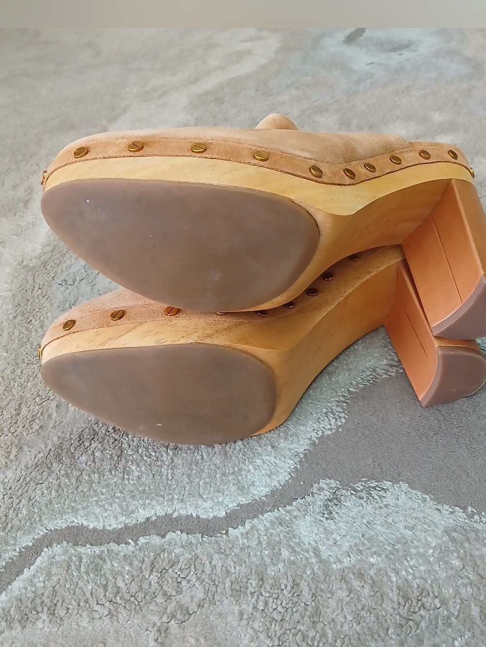 Veronica Beard Grita Suede Clogs - Picture 10 of 12